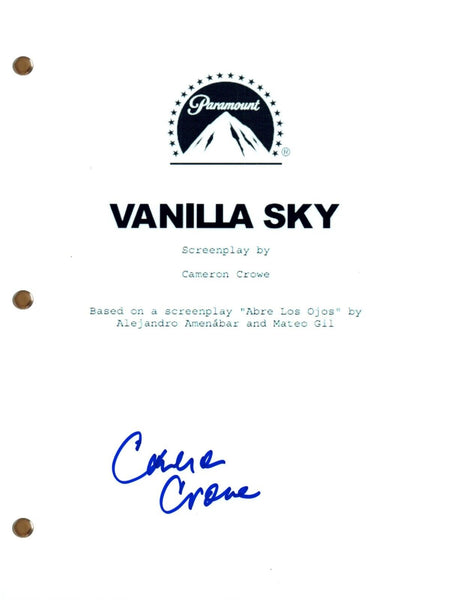 Cameron Crowe Signed Autographed VANILLA SKY Movie Script Screenplay COA