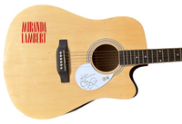 Miranda Lambert Signed Autograph Full Size Acoustic Guitar Country Star BAS COA