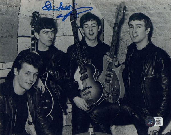 Pete Best Signed THE BEATLES 8x10 Photo Autograph Original Drummeri Beckett COA