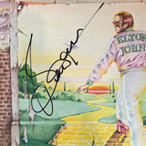 Bernie Taupin Signed Elton John Goodbye Yellow Brick Road Vinyl Record BAS COA