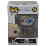 Freya Allan The Witcher Signed Ciri Funko Pop #1319 Autograph Beckett COA