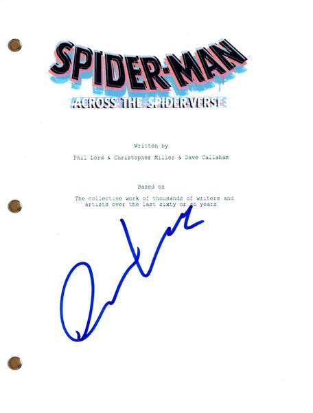 Oscar Isaac Signed Spider-Man Across The Spider-Verse Autograph Movie Script COA