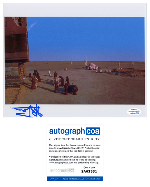 RUSTY GOFFE Signed STAR WARS Autograph 8x10 Photo Jawa A NEW HOPE ACOA COA