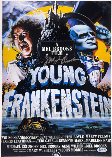 Mel Brooks Signed YOUNG FRANKENSTEIN 11x17 Movie Poster Photo Autograph BAS COA
