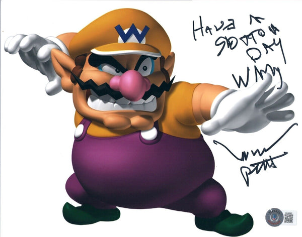 Charles Martinet SUPER MARIO BROS Signed 8x10 Photo Wario Autograph Beckett COA