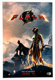 Ezra Miller Signed The Flash Movie Poster 12x18 Photo Autograph Beckett COA