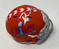 Robert Woods Signed Los Angeles Rams Mini Helmet SB LVI Autograph Beckett COA