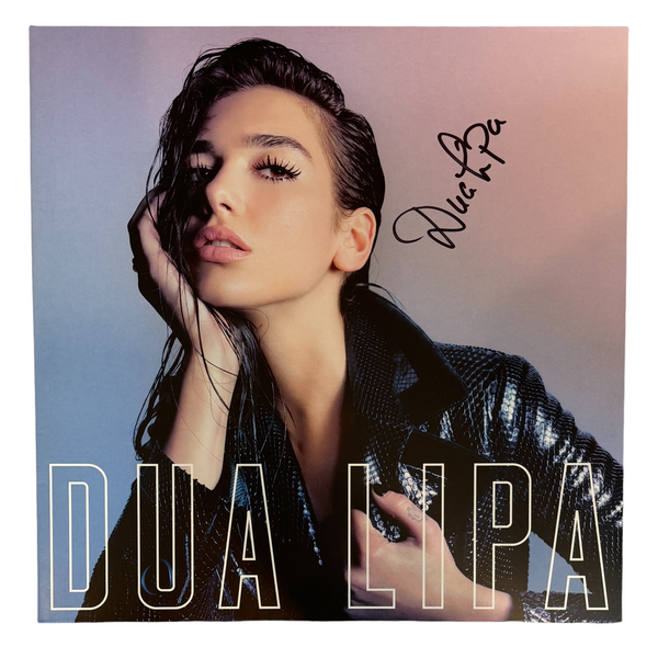 Dua Lipa Signed Autograph Self Titled Vinyl Record Debut Album Dua Lipa Signed Autograph Self Titled Vinyl Record Debut Album