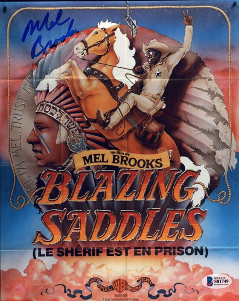 Mel Brooks Signed BLAZING SADDLES 8x10 Photo Autograph Beckett Director COA