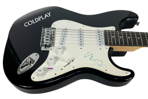 Chris Martin COLDPLAY Signed Electric Guitar Autograph PSA/DNA COA