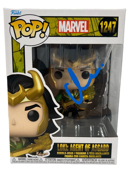 Matt Damon Signed Funko Pop Loki Agent of Asgard Thor Avengers Autograph BAS COA