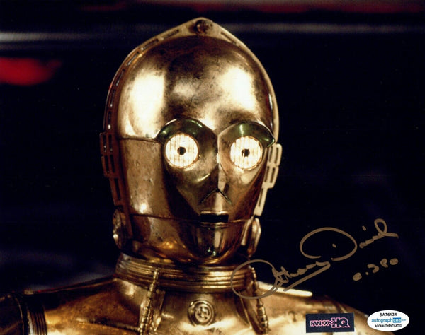 Anthony Daniels STAR WARS Signed 8x10 Photo C-3PO Autograph A New Hope ACOA COA