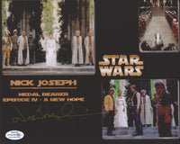 NICK JOSEPH Signed STAR WARS Autograph 8x10 Photo Episode IV A New Hope ACOA COA