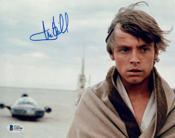 Mark Hamill Signed 8x10 Photo STAR WARS Luke Skywalker Autograph Beckett COA LOA