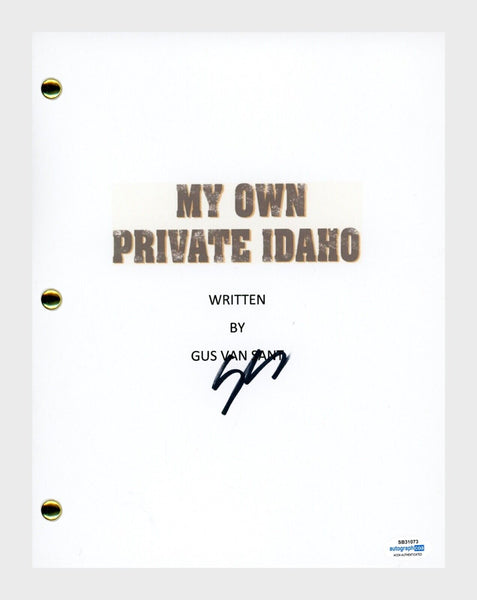 Gus Van Sant MY OWN PRIVATE IDAHO Signed Autograph Movie Script Screenplay ACOA