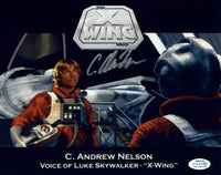 C. Andrew Nelson Signed STAR WARS 8x10 Photo Autograph Voice Luke Skywalker ACOA