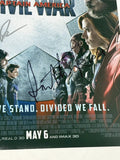 Joe & Anthony Russo Signed Autograph Captain America 12x18 Movie Poster BAS COA
