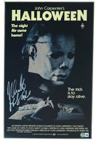 Nick Castle Signed HALLOWEEN 11x17 Movie Poster Photo Michael Myers Beckett COA