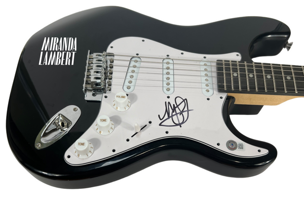 Miranda Lambert Signed Autograph Electric Guitar Country Music Star Beckett COA