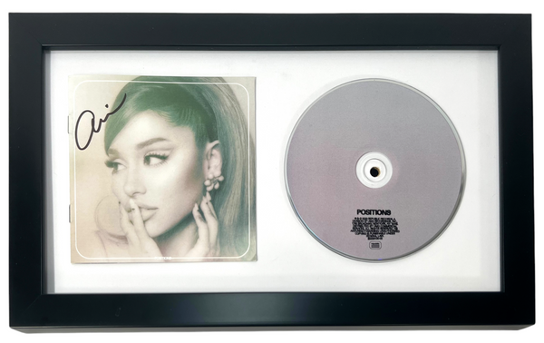 ARIANA GRANDE Signed POSITIONS CD Framed Autographed Matted Display ACOA COA