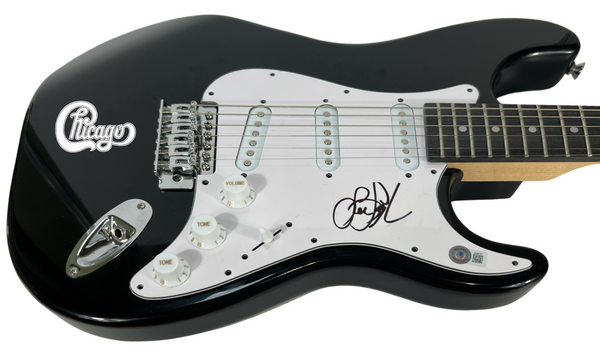 Lee Loughnane CHICAGO Signed Autograph Electric Guitar Chicago Band Beckett COA