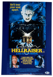 Clive Barker Signed HELLRAISER 11x17 Movie Poster Photo Autograph Beckett COA