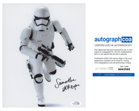 SAMANTHA ALLEYNE Signed STAR WARS Autograph 8x10 Photo Stormtrooper ACOA COA