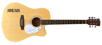Damiano David MANESKIN Signed Autograph Full Size Acoustic Guitar Beckett COA