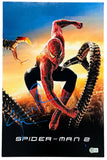 Tobey Maguire Willem Dafoe Signed SPIDER-MAN 2 Poster Photo 12x18 Photo BAS COA