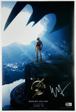 Ezra Miller Signed The Flash Movie Poster 12x18 Photo Autograph Beckett COA