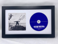 THE 1975 Band Signed BEING FUNNY IN A FOREIGN LANGUAGE CD Framed Autograph COA