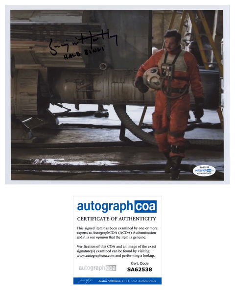 BENJAMIN HARTLEY Signed ROGUE ONE A STAR WARS STORY Autograph 8x10 Photo ACOA