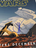 JJ Abrams Signed Autograph Star Wars The Force Awakens 12x18 Movie Poster JSA