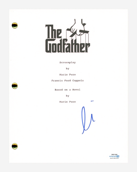 Godfather Signed Script AL PACINO THE GODFATHER Signed Autograph Movie Script Full Screenplay ...