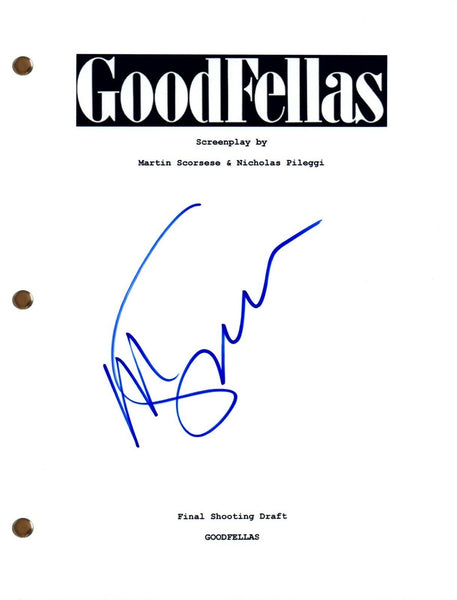 Martin Scorsese Signed GOODFELLAS Autograph Movie Script Full Screenplay COA