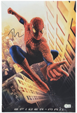 Tobey Maguire Signed Autograph Spider-Man 12x18 Movie Poster Photo Beckett COA