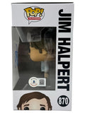 John Krasinski Signed The Office Jim Halpert Funko Pop 870 Autograph Beckett COA