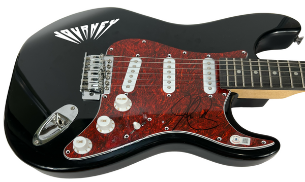 Jonathan Cain JOURNEY Band Signed Autograph Electric Guitar Beckett COA
