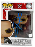 Dwayne Johnson The Rock Signed Autograph WWE The Rock Funko Pop #46 Beckett COA