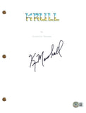 Ken Marshall Signed Autograph Krull Movie Script Full Screenplay Beckett COA