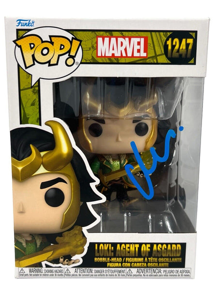 Matt Damon Signed Funko Pop Loki Agent of Asgard Thor Avengers Autograph BAS COA