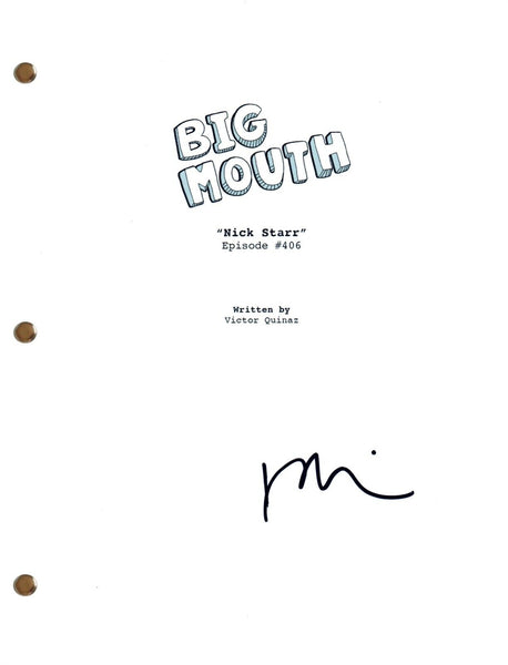 Fred Armisen BIG MOUTH Signed Autograph Episode Script Nick Starr Screenplay COA