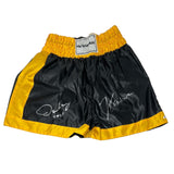 Julio Cesar Chavez & Oscar De La Hoya Signed Boxing Trunks Autograph Beckett COA