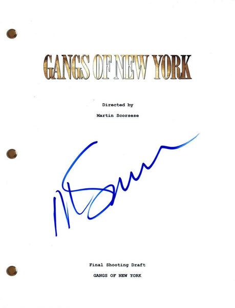 Martin Scorsese Signed GANGS OF NEW YORK Autograph Movie Script Screenplay COA