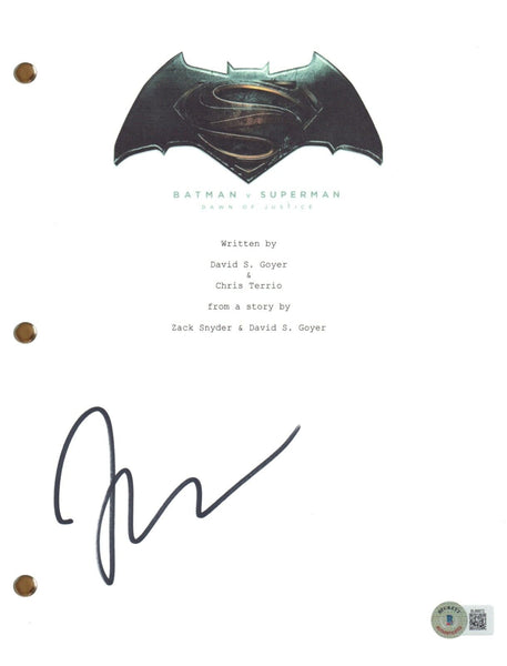 Zack Snyder Signed Batman v Superman: Dawn of Justice Movie Script Autograph BAS