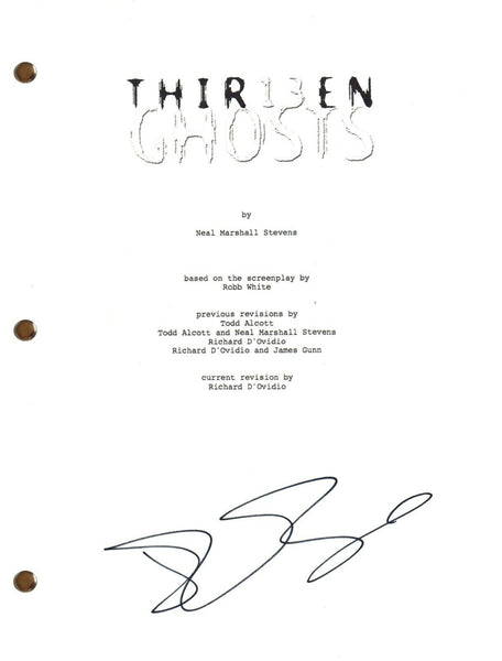 JR Bourne Thirteen Ghosts Signed Autograph Movie Script Screenplay Thir13en COA