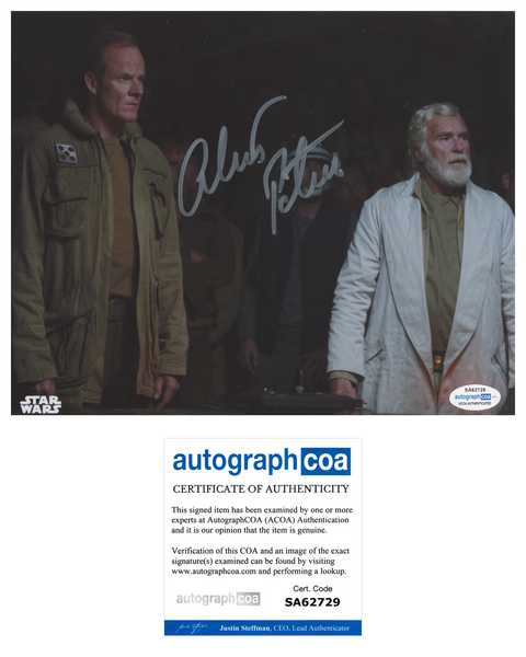 ALISTAIR PETRIE Signed STAR WARS Autograph 8x10 Photo ROGUE ONE ACOA COA