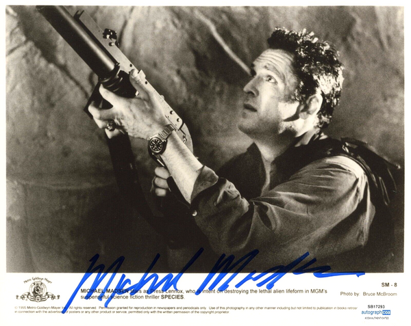 Michael Madsen Signed SPECIES 8x10 Photo Autograph HORROR Actor ACOA COA