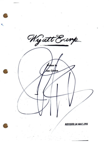 Jeff Fahey Signed Autograph Wyatt Earp (1994) Movie Script Full Screenplay COA