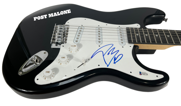 Post Malone Signed Autograph Electric Guitar Austin Post Beckett COA